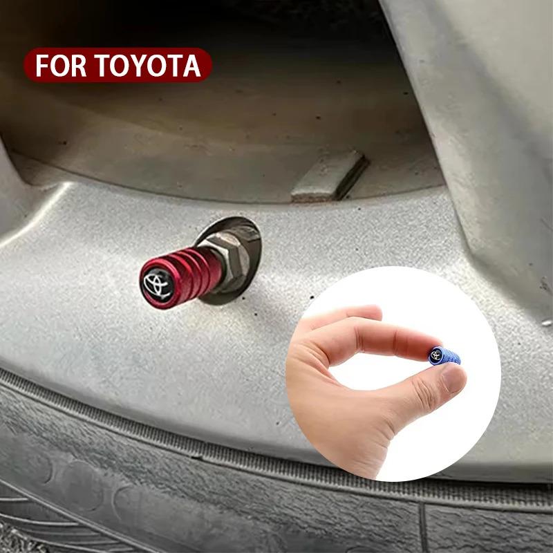 LGPE6 New Car Valve Cap Decorative Dustproof Tire Valve Stem Caps For Toyota RAV4 Corolla Camry Frontier Supra C-HR Hilux Tacoma Prado