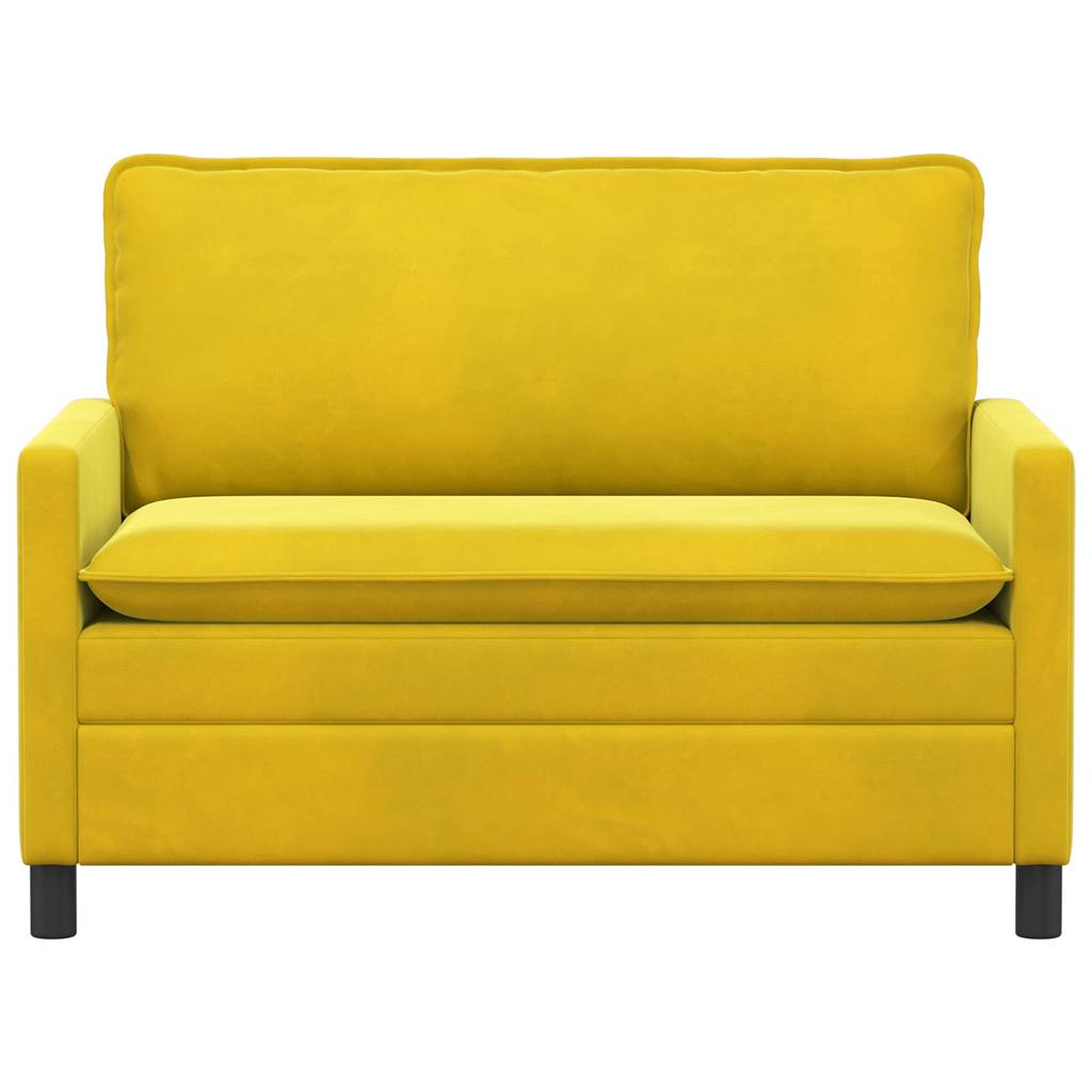 Yellow Sofa 126 x 81 x 87.5 cm Velvet