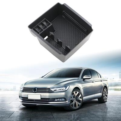 Car Center Console Organizer Tray for Volkswagen VW Passat B8 2016 - 2018 MUX Interior Armrest Insert Secondary Storage Box Abs