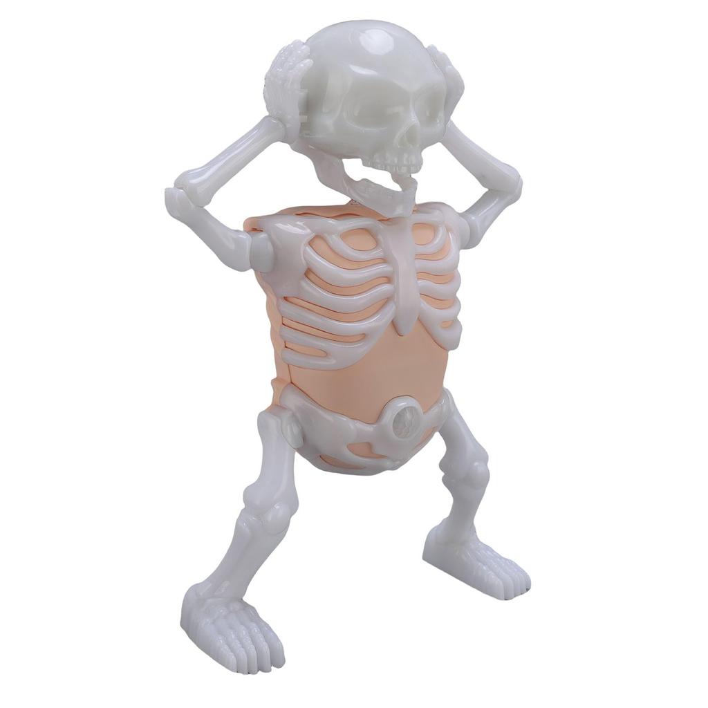 xuuyuu Fun Design Glow Dancing Skeleton Toy Compact with Sound First Horror Fun Doll for Kids