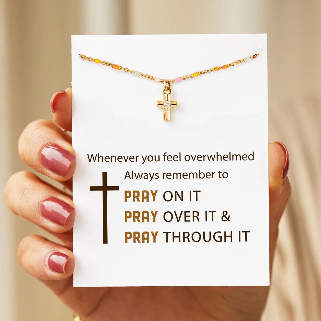 S925 Sterling Silver Enamel Cross Necklace for Women - Elegant European & American Style Clavicle Chain 925 Silver золотой