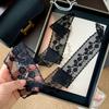 Korean temperament retro lace belt headband long ribbon decorative scarf ins small silk scarf necklace silk scarf women