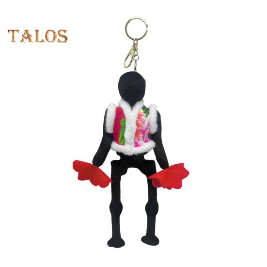 

Брелок-подвеска в виде робота, носимый с северо-восточным большим цветочным пальто, рюкзаком, брелоком из плюшевой ткани, сумкой, аксессуаром чёрный