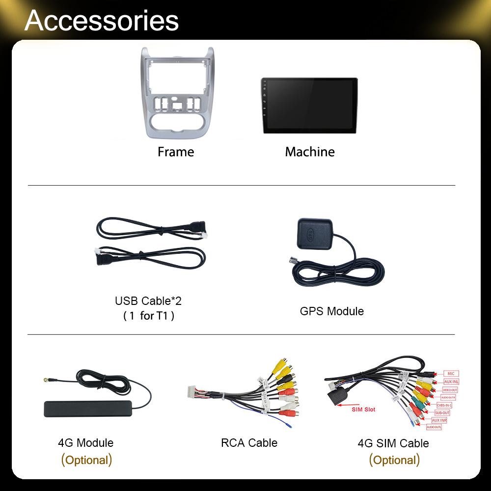 Renault Logan 09-15 Android GPS Navigation with Bluetooth, Reversing Camera & CarPlay Compatibility