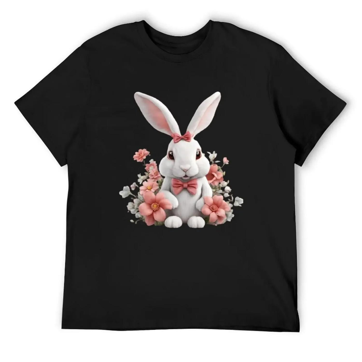 

Happy Ester Bunny Funny T-Shirt oversize t-shirts man anime t shirts boys whites heavy weight t shirts for men XXXXXL