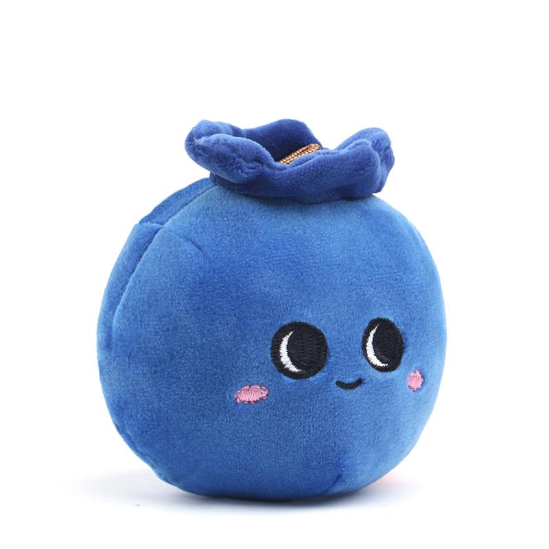 Cute Blueberry Plush Toy Soft Stuffed Doll For Kids Cognitive Play Fruit Theme Decoration Ornament