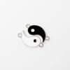Chinese Style Accessories Black and White Drip Glaze Tai for Chi Gossip Pendant Necklace Bracelet Pendant Personality Be