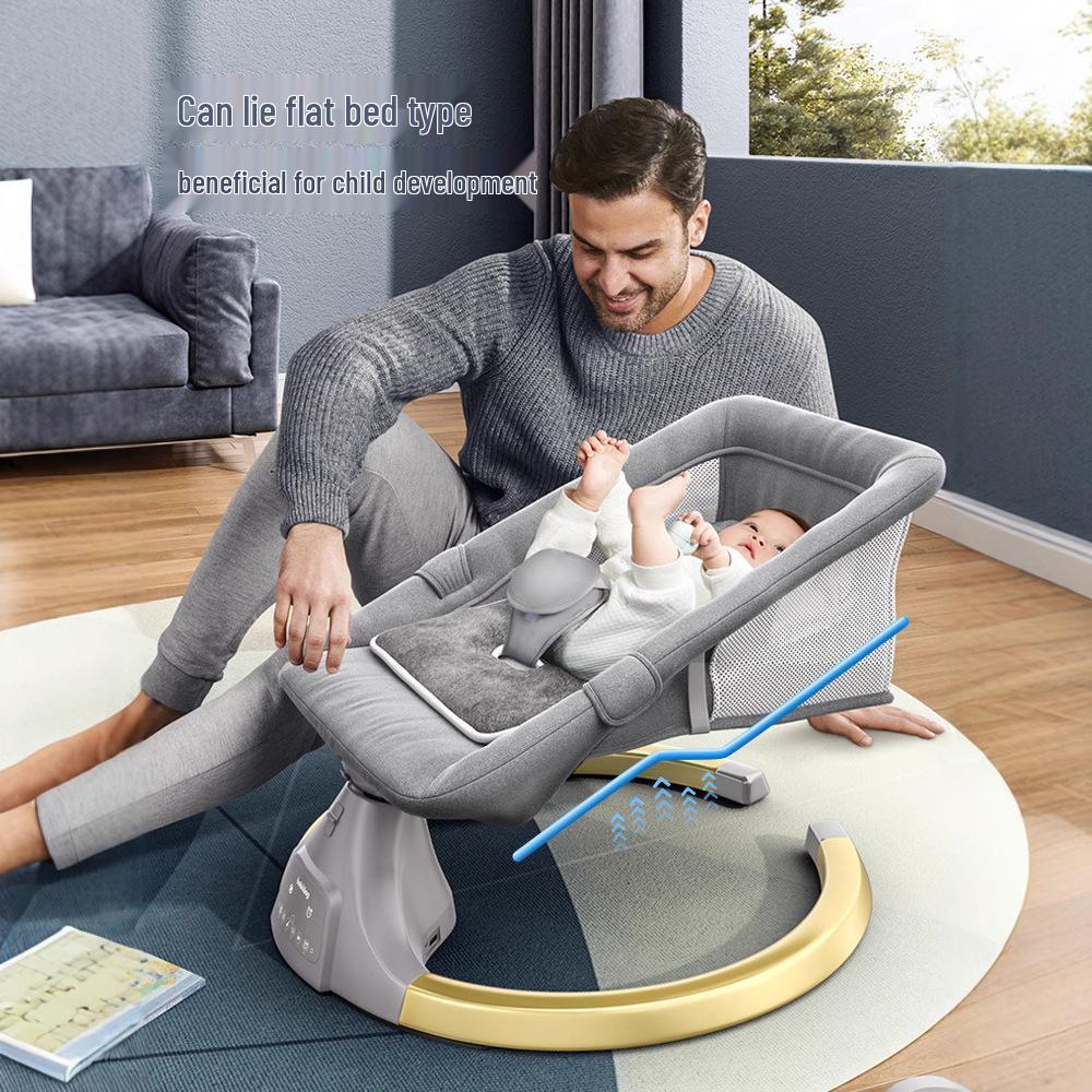 Multifunctional Electric Baby Rocking Chair - Soothing and Comforting Cradle for Infants