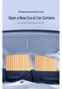 Magnetic Car Sunshade Curtain with Telescopic Track for Privacy