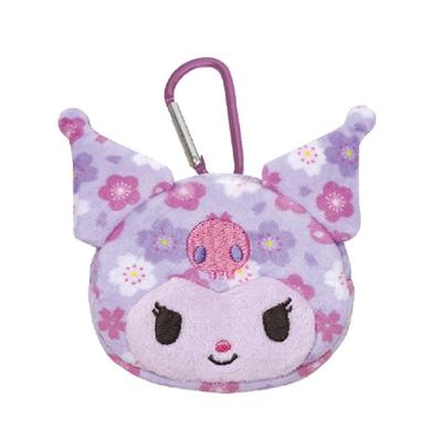 Sanrio Characters (Japanese Goods Series) Face Carabiner Pouch Kuromi SAW-KP-KU