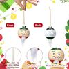 12Pcs/Set Christmas Ball Pendant Classic Color Scheme Bearded Man Ornament Christmas Decoration Festive Home