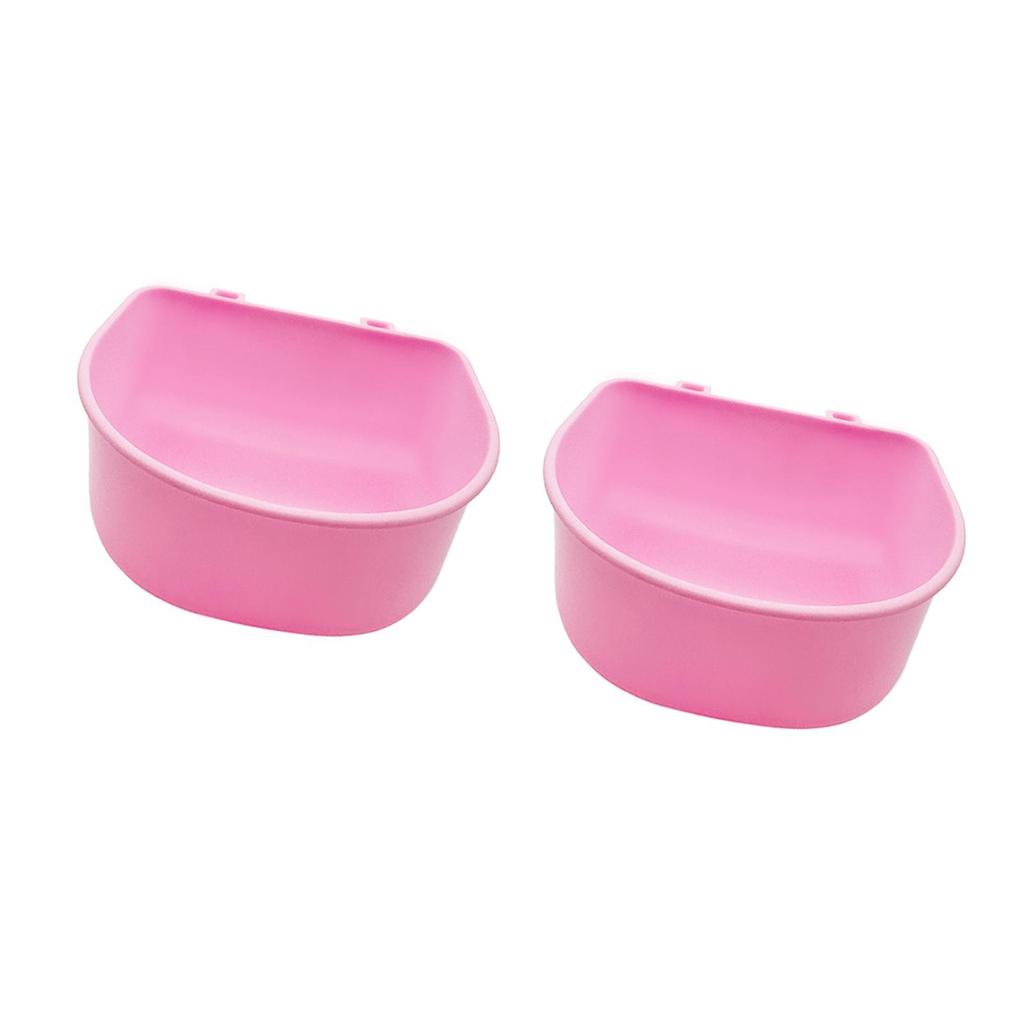 Pet Hanging Food Bowls Removable Adjustable Durable PP Feeding Crate Bowl Multipurpose Feeder for Small Dogs Cats Airline Cage