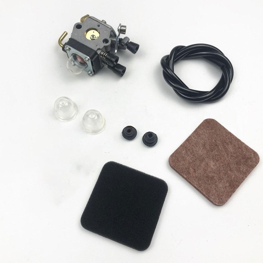 New FS80R FS85 FS74 FS76 Carburetor Air Filter Kit With Gaskets & Fuel Line & Oil Cup C1q-S97 Garden Lawn Mower Replace Accesso