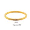 Gold Plated Sandblasted Bangle: Women's Luxury Simulated Gold Wedding Bracelet