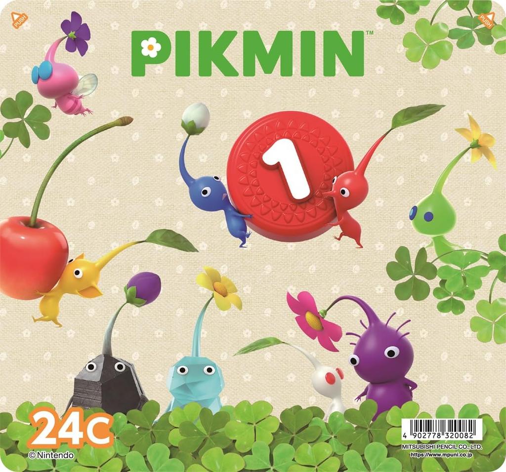 Mitsubishi Pencil Pikmin Colored 24 K88024CPKS6 Pencils, Colors,