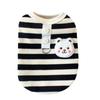 Soft Cotton Puppy Clothes Four Legs Cat Costume Cute Striped Dog Jumpsuit  Pet Supplies