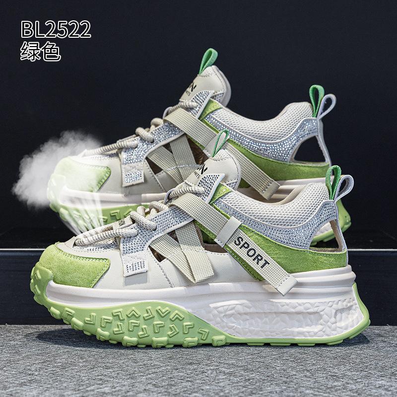 Dicke Sohle hohle Dad-Schuhe Neues Mesh Studenten Forrest Gump atmungsaktive dünne Sport- und Freizeitschuhe im Sommer