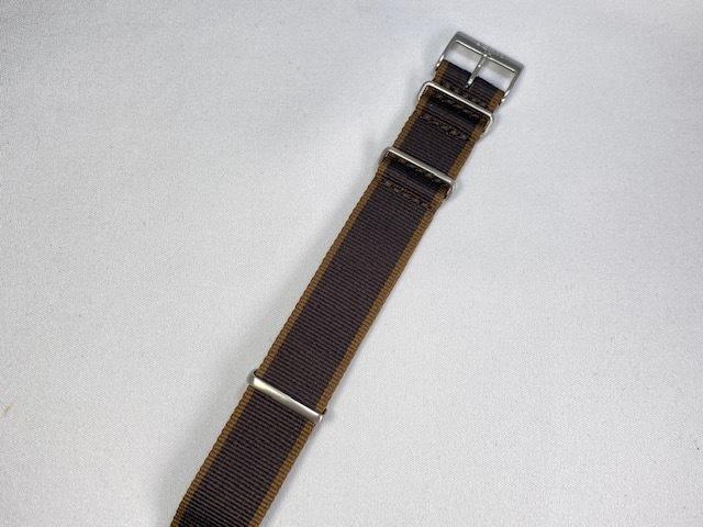 L0M9011J0 SEIKO Prospex 20mm Polyester Band Brown and via (for SBDC137/ 6R35-01B0 others) (Ships Nekoposu)