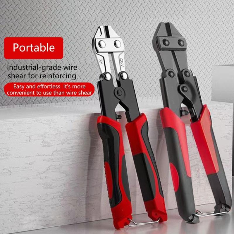 Bolt Cutter Spring Loaded Heavy Duty Wire Cable Cutter Wire Cutter Precisions Cutting Ergonomic Grip For Tight Space