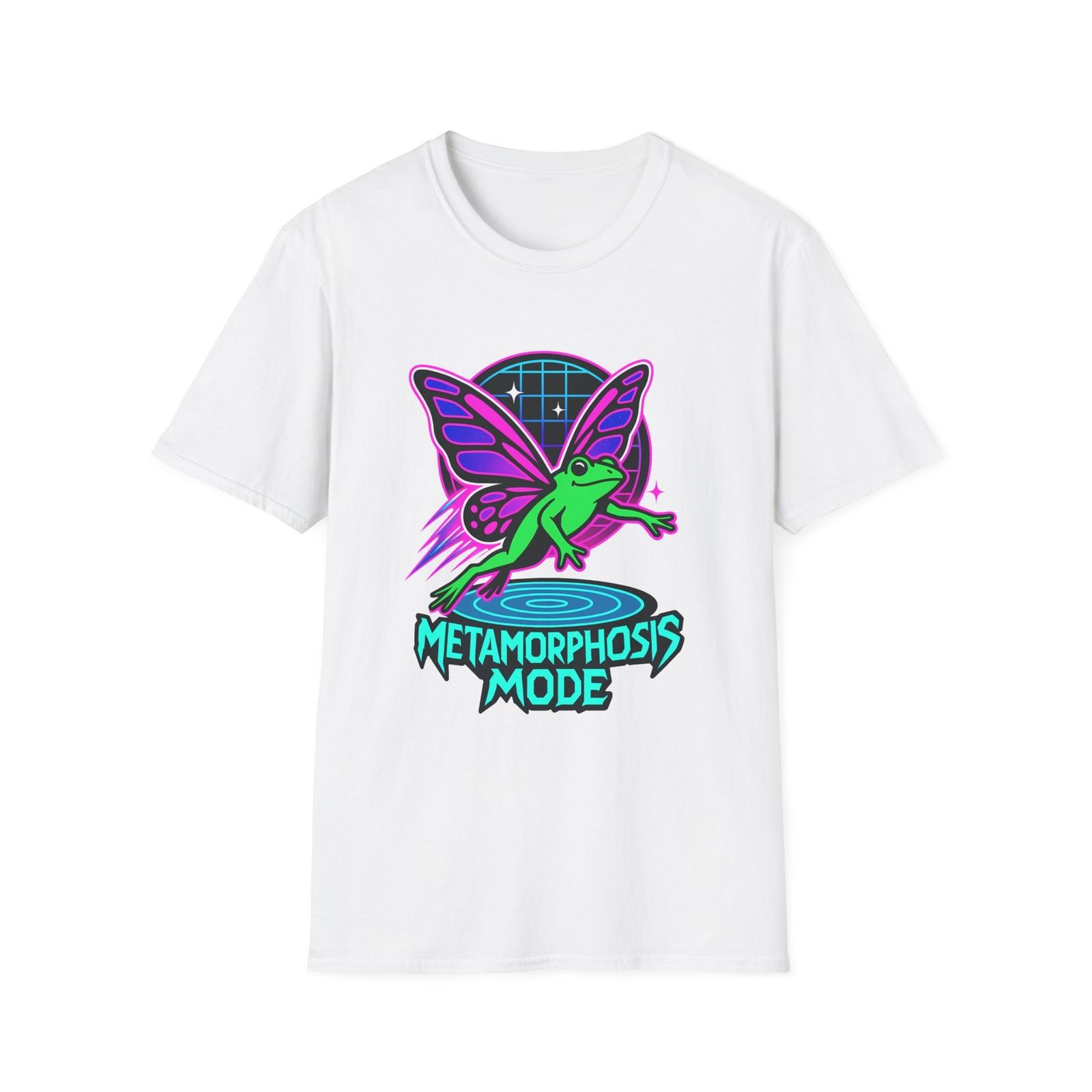 Unisex Softstyle T-Shirt Mens Womens Tees Top Neon Frog Butterfly Wings Pond Fantasy XL