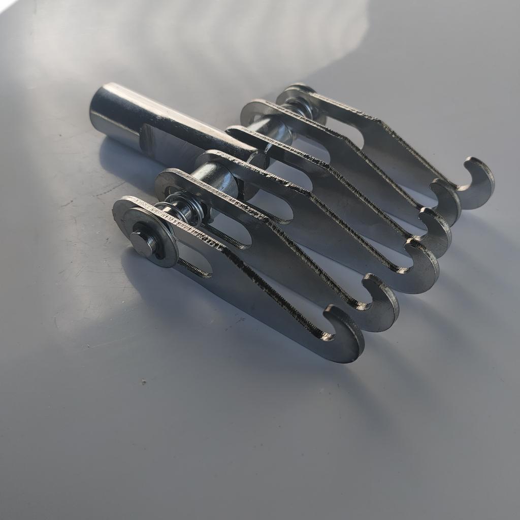 Auto Dellenreparaturwerkzeug, Klauenhakenwerkzeuge Metall 6 Klauenhaken Reparaturmaschinenzubehör Schiebehammer Gruben Ausziehstange Punktschweißen Dellenreparatur