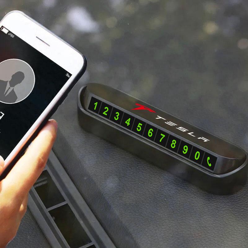 1 ks Dočasná parkovací karta do auta Odznak Příslušenství do auta Pro Tesla Model 3 Model S Model X Model Y Roadster Bonina Coil