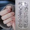 Nail Art Irregular Shape Flat-Bottom Rhinestones with Square Box