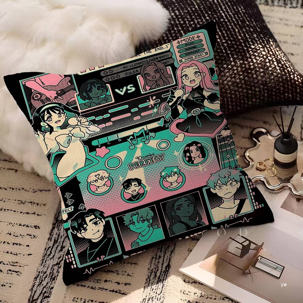 Anime Pop A-Alien Stage Lucky Dragon Pillow Cover Sofa Cushion Cover Home Room Decoration Children Gift