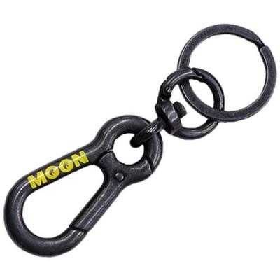 MOONEYES MOONEYES Double Carabiner Key BK Holder, Black, MKR-133