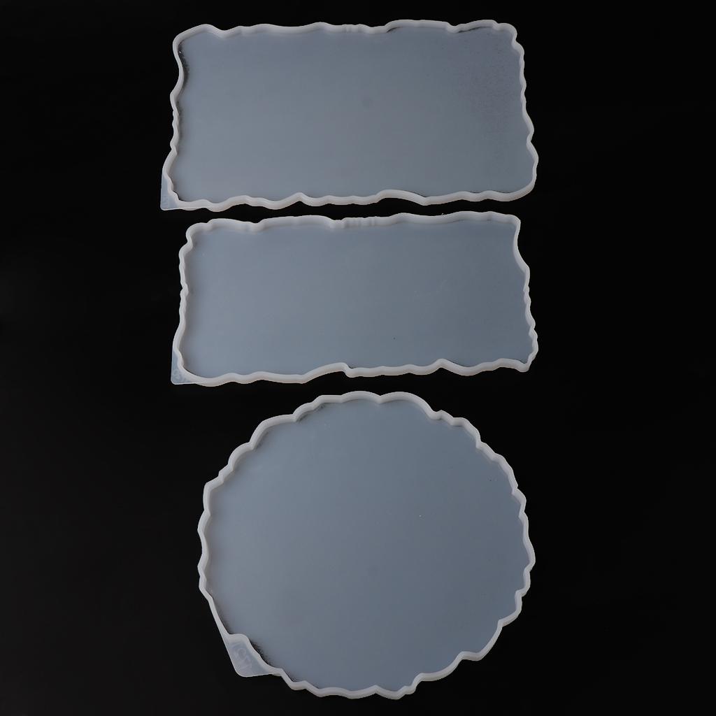 Tray Resin Mold Irregular Dinner Platter Silicone Molds for Epoxy Casting DIY 1