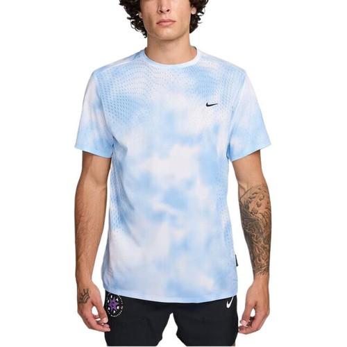 Nike Fashion Simple Pullover Short-Sleeve T-Shirt for Men, Blue and White