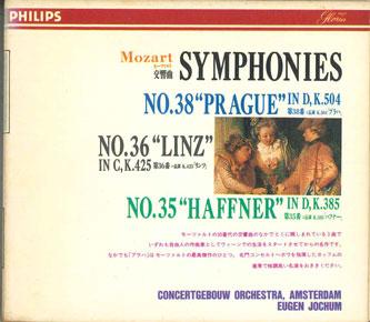 

CD EUGEN JOCHUM - Mozart Symphonies Nos.35,36,38 17CD71 PHILIPS Japan Classical Used