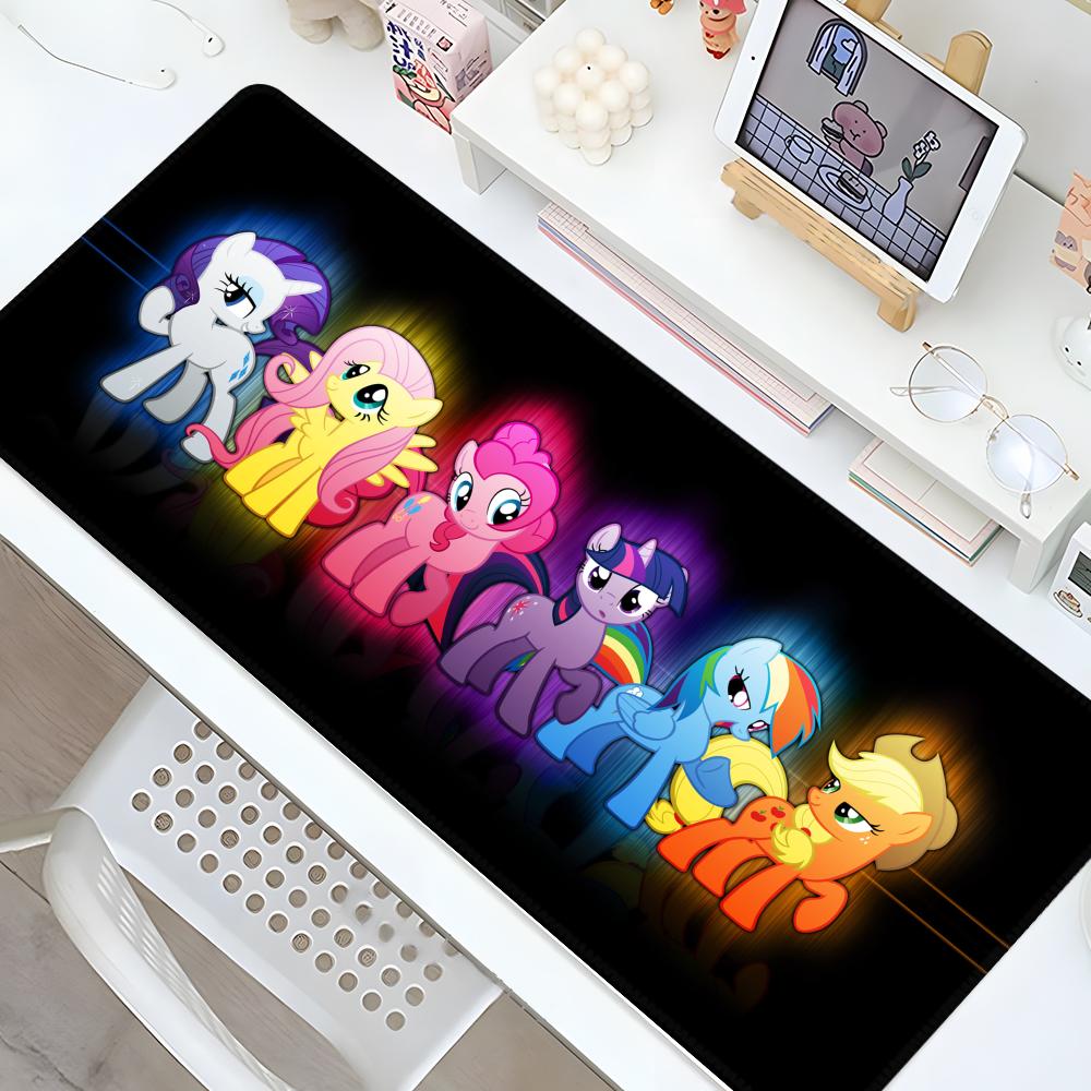My L-LittleS PonyS Mouse Pad Gaming Locking Edge Big Computer Gamer Cool Large Rubber Art Mousepad Laptop Desk Mat