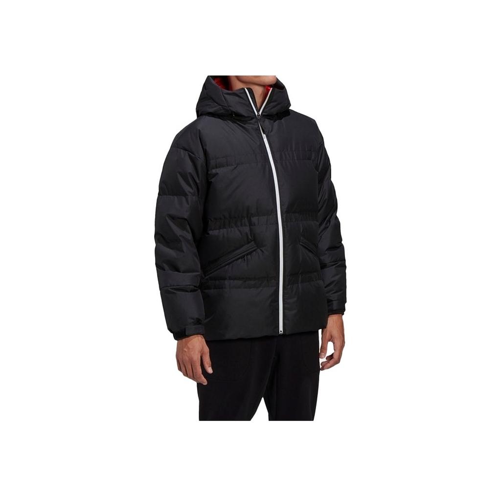 Adidas Outdoor Casual Sports Hooded Down Jacket Men Outerwear Black GF0054