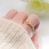 Affordable Luxury Niche-design Ring for Women Stylish Unique Knotted Plain Band Ring for The Ring Finger