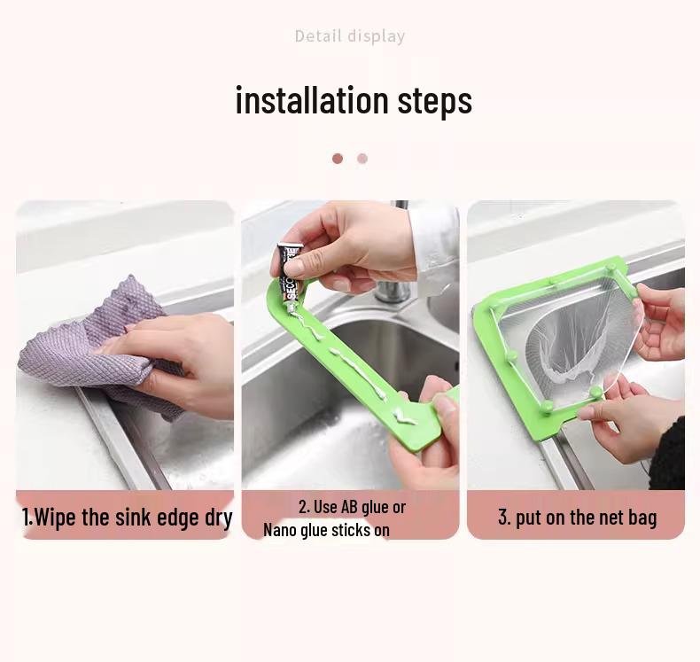 Einweg Dreieck Spülen Siebnetz für Küche und Geschirrspülen