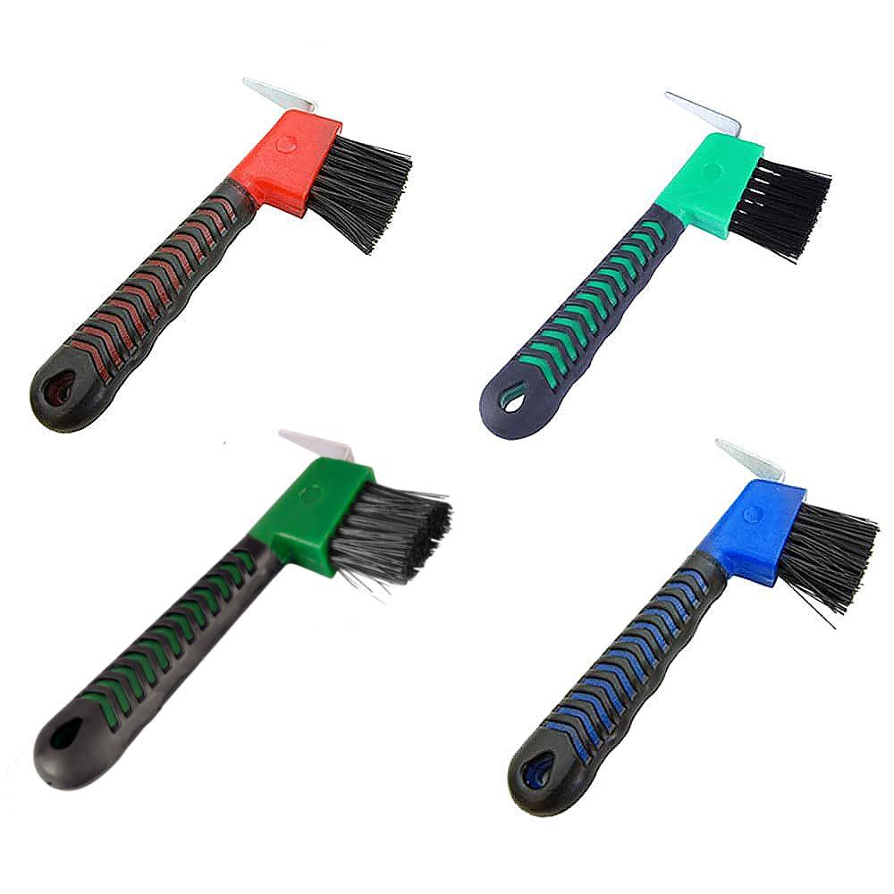 

Cross-border Hot Selling Horseshoe Hook Brush for Hoof Trimming, Tack, and Stable Supplies Horseshoe Brush [Random Color] - 1 pc