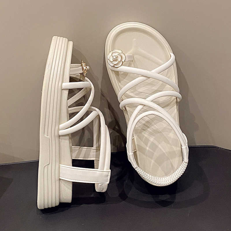 Fashion Round Toe Does Not Slip Black And White Heels Summer Boot For Women Shoes Blue Platform Sneakers Sport Lofer Comfortable