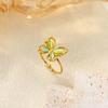 Popular Butterfly Rings For Women Gold Color Stainless Steel Geometric Opening Finger Ring Aesthetic Wedding Christmas Jewelry