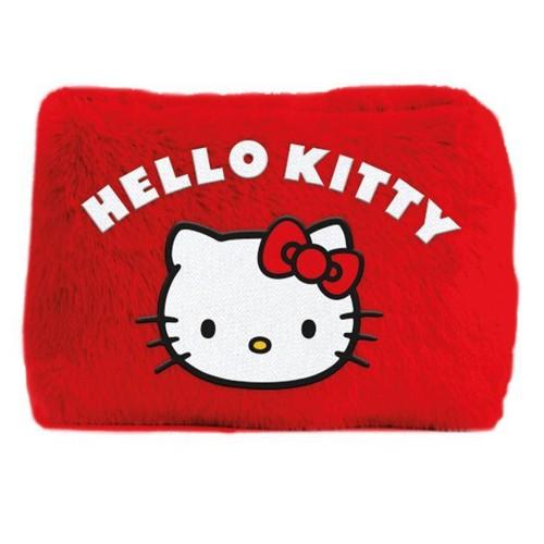 Astuccio Portapenne Peluche Risata di Hello Kitty bianco/rosso