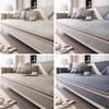 Universal Sofa Pad Cotton and Linen Sofa Cover Four Seasons Solid Color Sofa Mat for Living Room Anti-Slip Couch Cushion Home