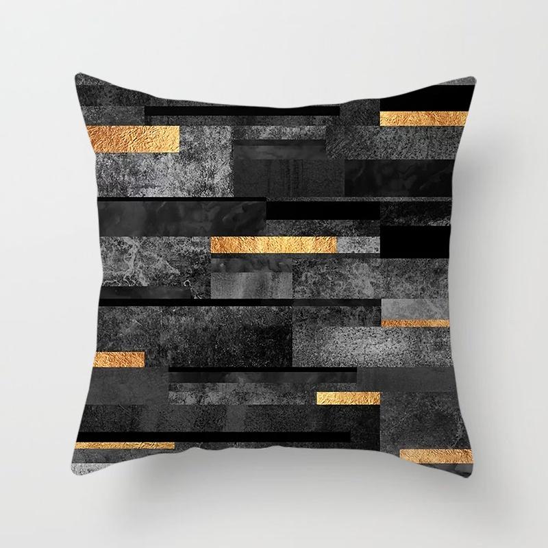 Geometric Stripe Printing Throw Pillow Gift Home Office Decoration Bedroom Sofa Car Cushion Cover