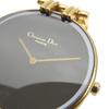 Dior Bakira Watches 46 154-2 blackDial Plated Gold Quartz Analog Display Women Used