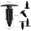 10/20/30/40/50/100pcs Universal 8mm Hole Car Fender Bumper Clips Plastic Rivet Fasteners Auto Roof Tailgate Lining Retainer