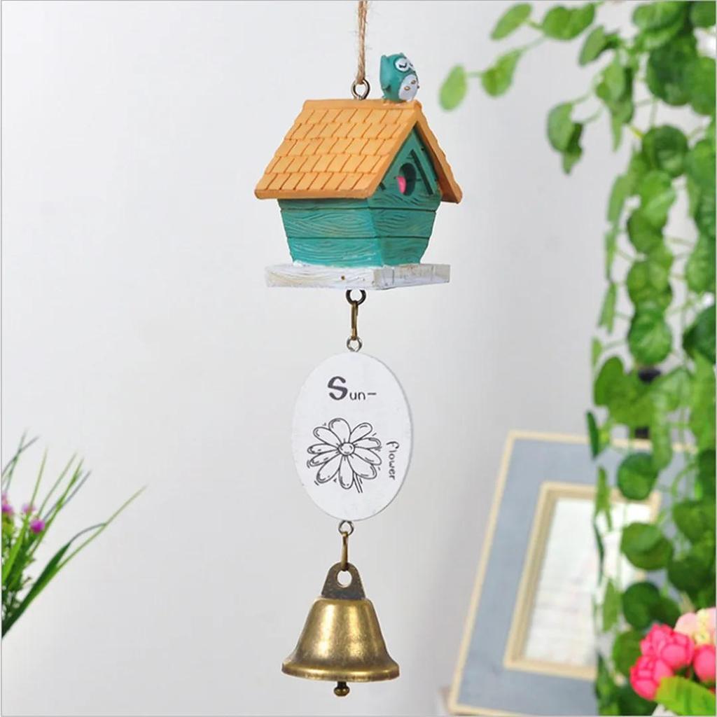 Hausgarten-Ornamente, Vogelhaus, Käfig, Heimdekoration, Windspiele, Baby-Kind-Geschenk, pastorale hängende Heimdekoration PC877384