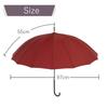 Santos Long 55cm Rib Length Umbrella, Cat's Day, Burgundy, [JK-154]