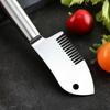 Edelstahl Lauchschneider & Gemüseschneider mit ergonomischem Griff Rostbeständiger Präzisions-Reißer Küchenwerkzeug für Salatgarnitur Pfannengerichte