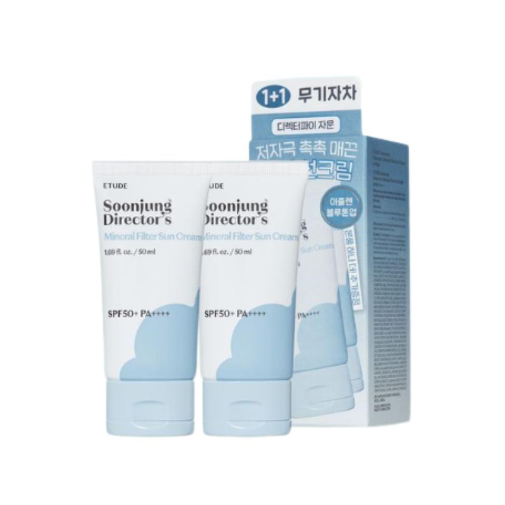 ETUDE HOUSE SoonJung Director’s Mineral Sunscreen SPF50+ PA++++ Set (50ml + 50ml)