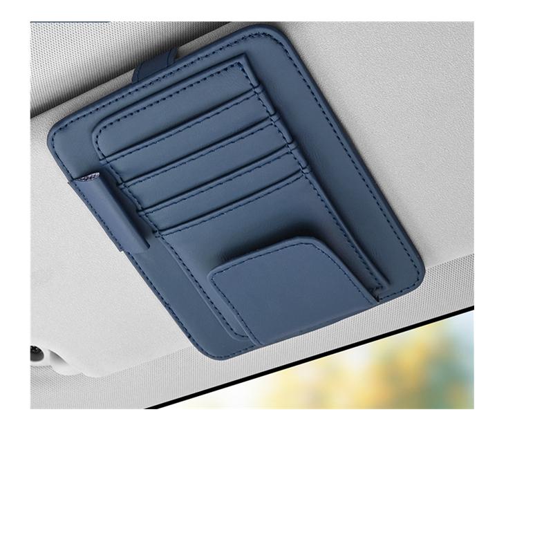 Car Visor Organizer Multi-Pocket Pouch Bag Scratch-resistant Auto Visor Holder Card Glasses Storage Holder