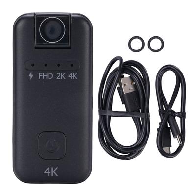 Portable Sport DV Camera 4K Ultra HD Wide Angle Water Proof 180 Degree Rotatable Lens for Outdoor Cycling Recording